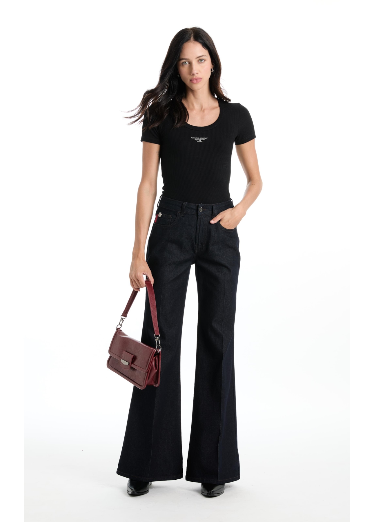 Calça Blend Blue Gisele Patheph  Lav. Amaciado