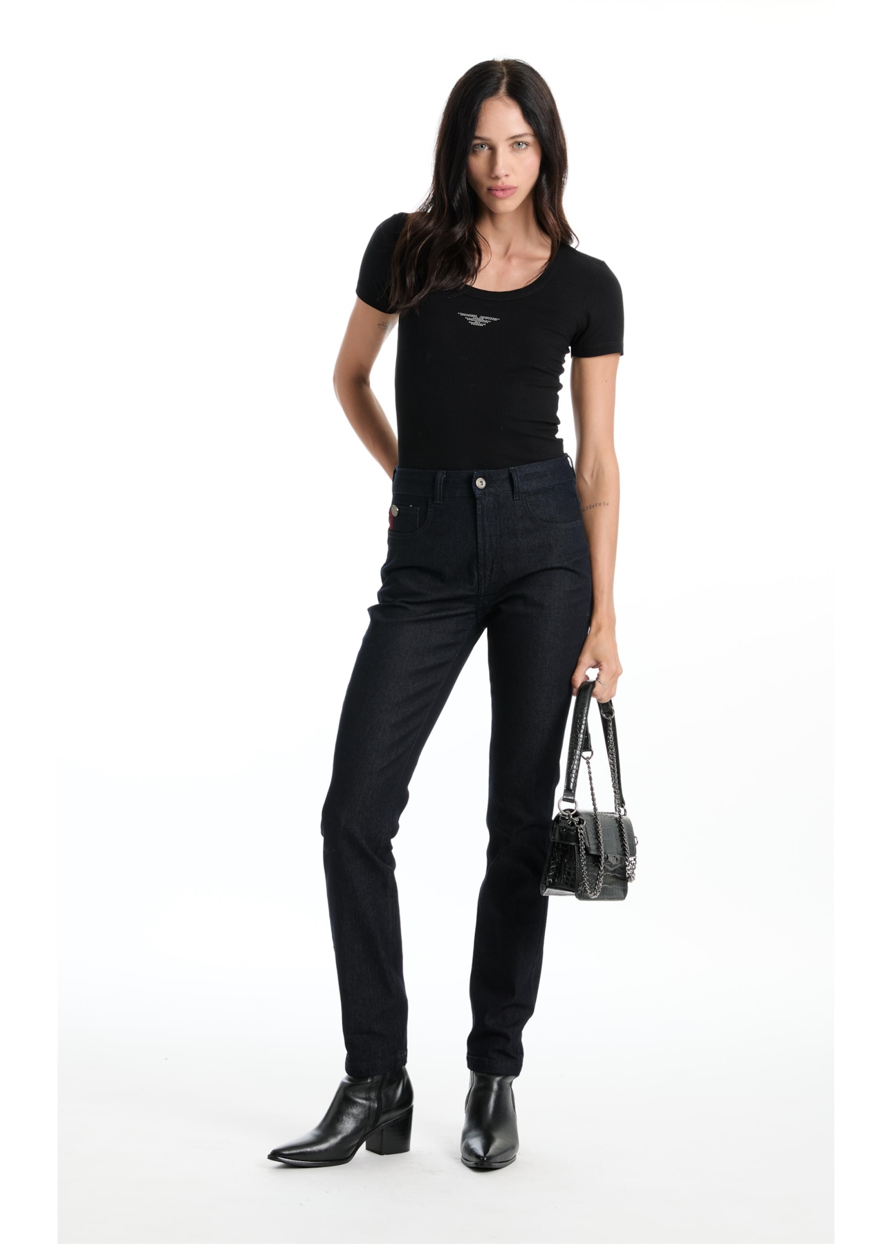 Calça Blend Blue Gisele Skinny Lav.Amaciado