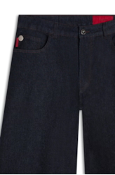 Calça Blend Blue Wide Leg Five Lav. Amaciado