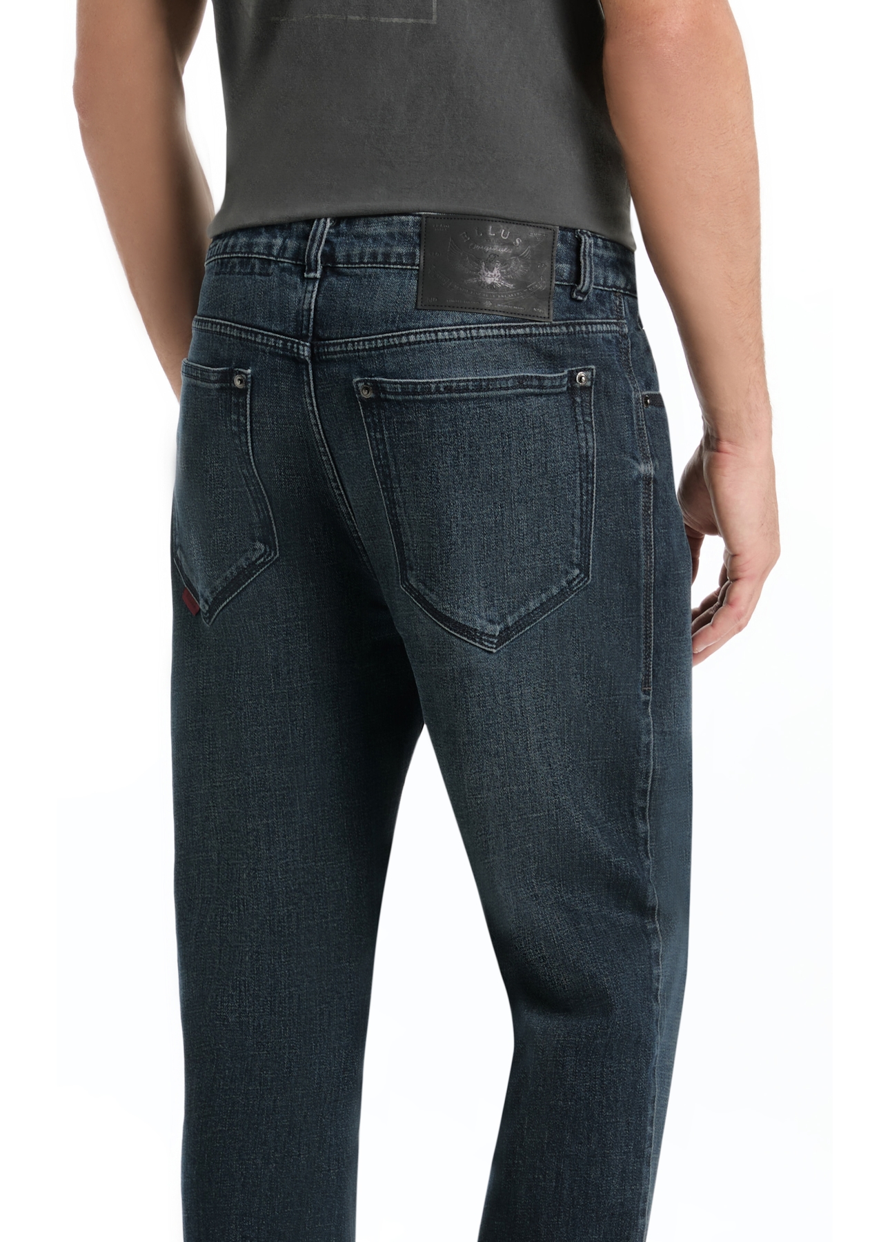 Calça Blue Cross Slim Lav. Escuro