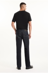 Calça Blue Cross Straight Filigrana Lav. Amaciado C/ Resina