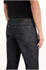 Calça Blue Cross Straight Filigrana Lav. Amaciado C/ Resina