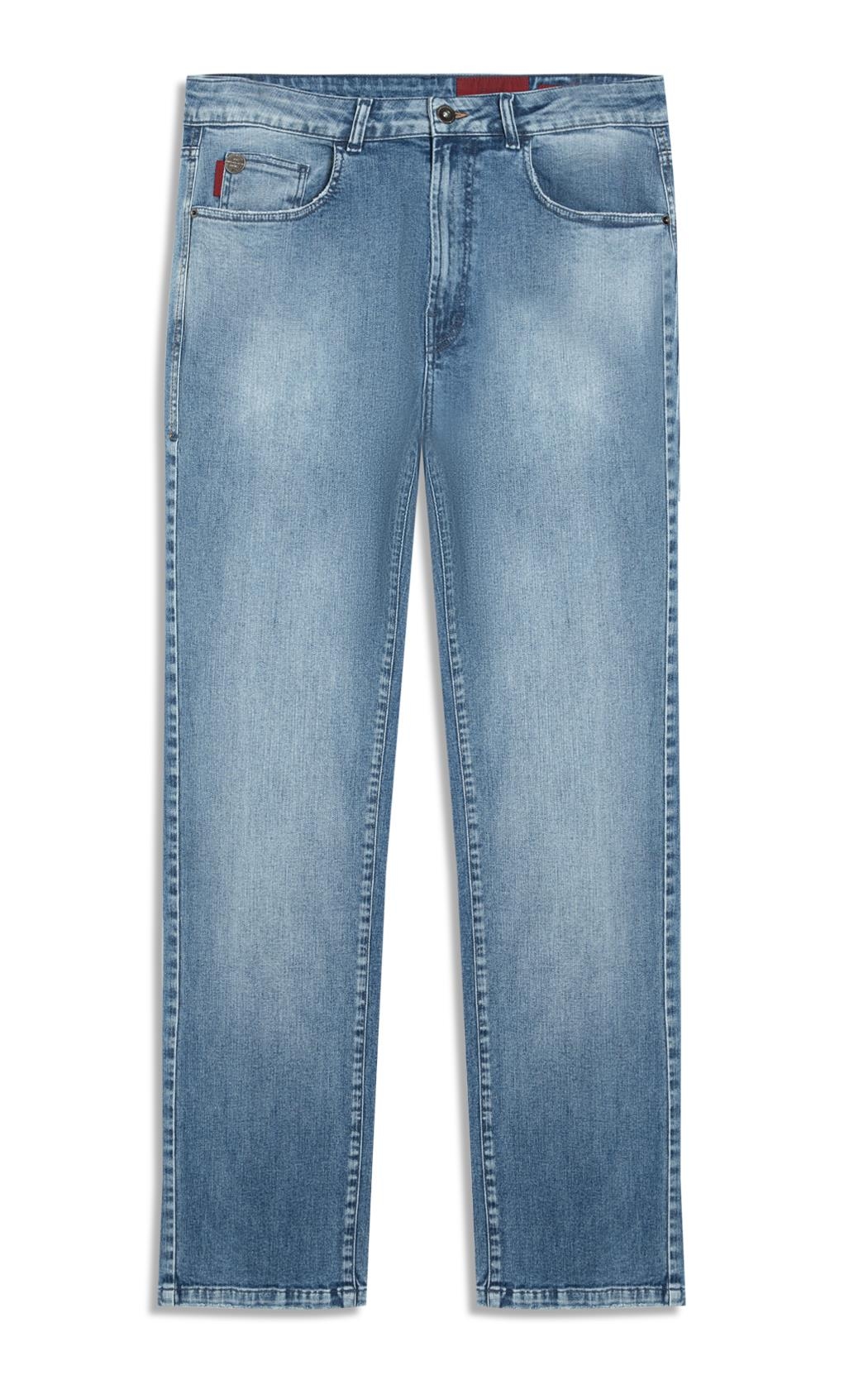 Calça Vintage Denim Destroyer 2nd Floor S82- Lav. Medio C/ Puido