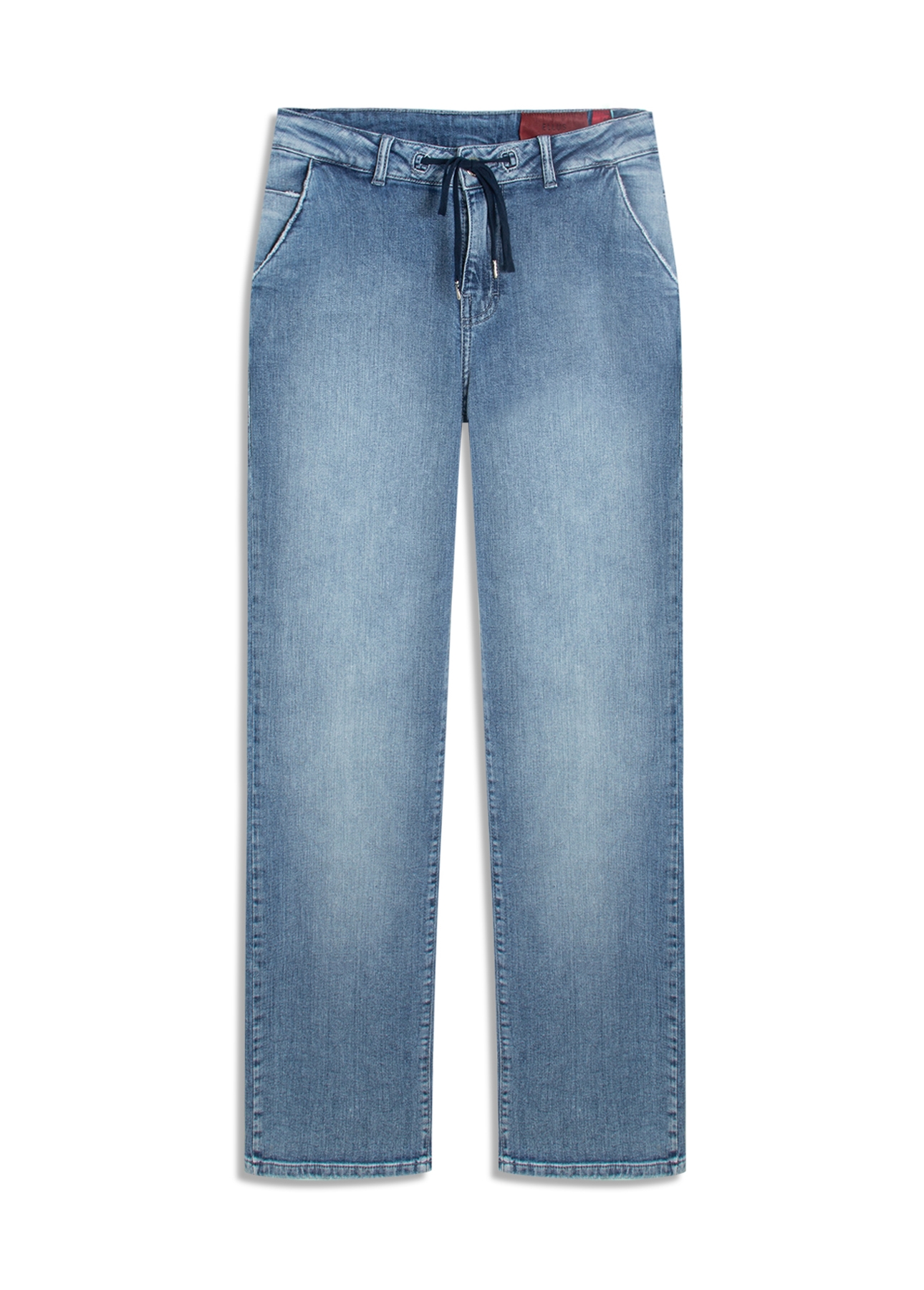 Calça Blue Stretch  Reta Preppy Lav. Claro
