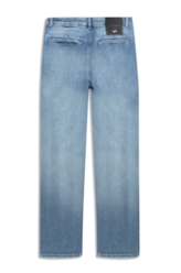 Calça Blue Stretch  Reta Preppy Lav. Claro