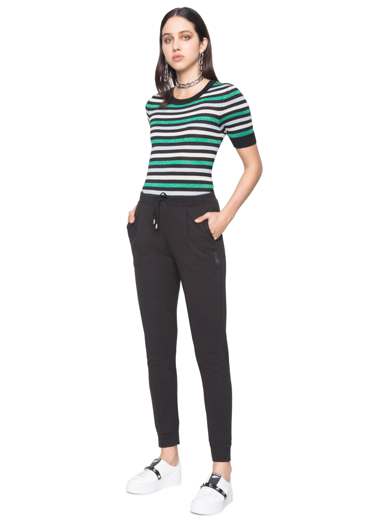 Calça Bolso Amarração Preto