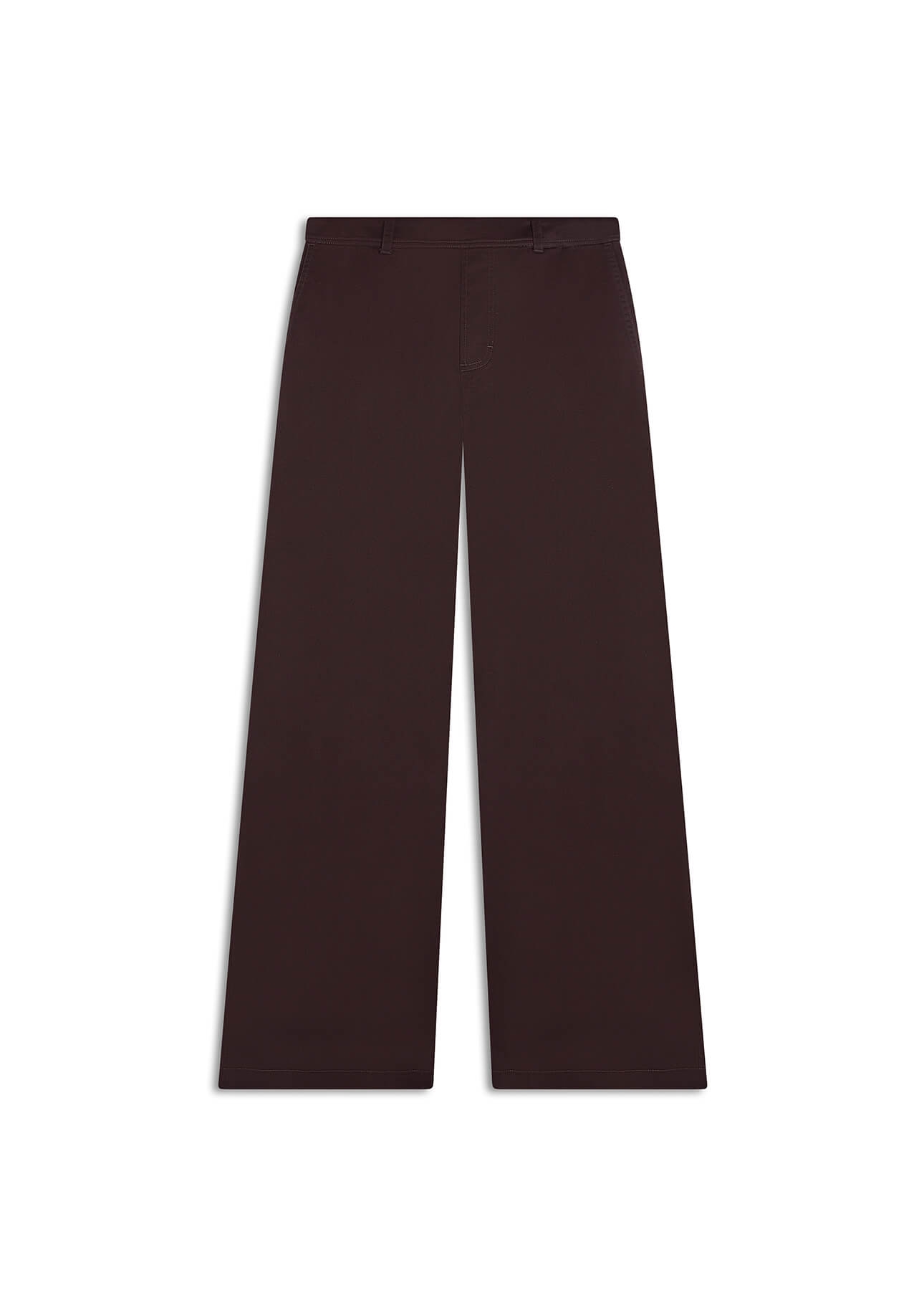 Calça Broken Wideleg Dark Brown
