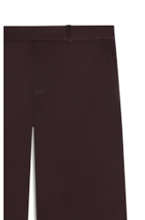 Calça Broken Wideleg Dark Brown