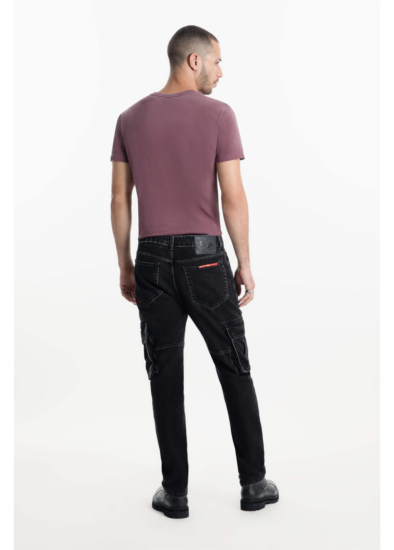 Calça Cargo Heavy Black 2001-Lav.Black C/ Luva