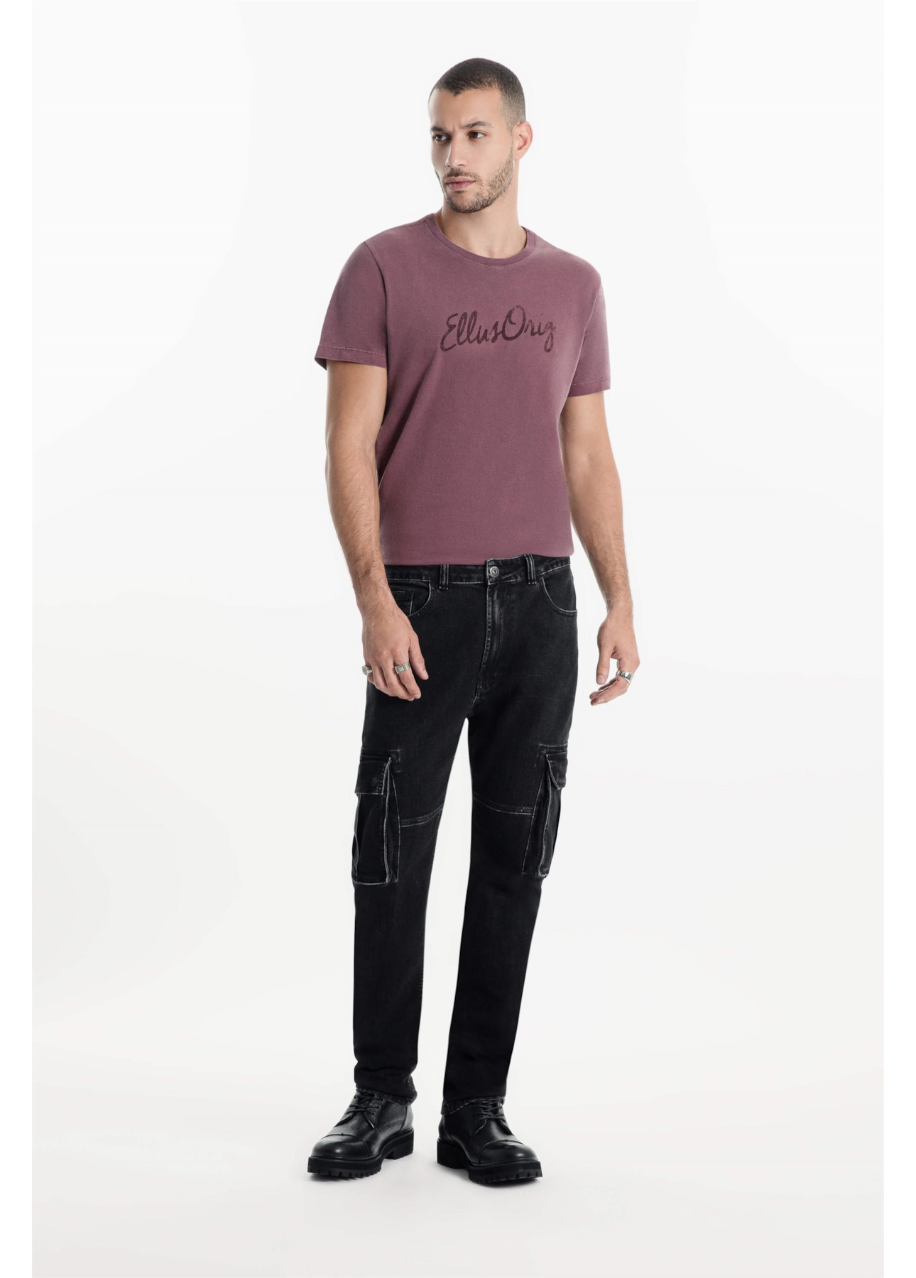 Calça Cargo Heavy Black 2001-Lav.Black C/ Luva