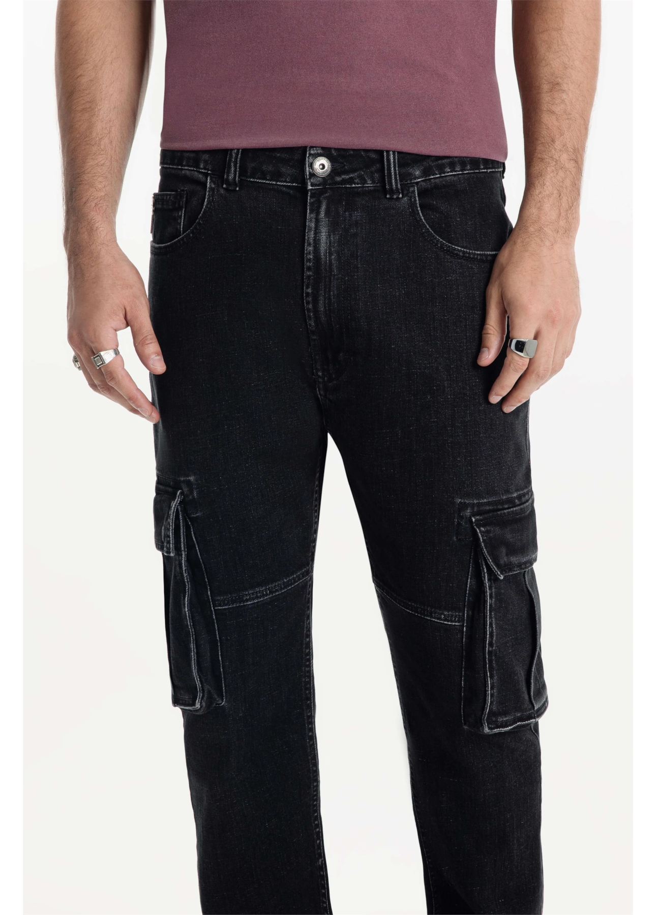 Calça Cargo Heavy Black 2001-Lav.Black C/ Luva