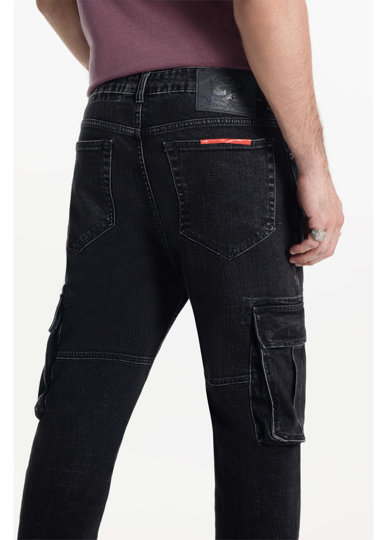 Calça Cargo Heavy Black 2001-Lav.Black C/ Luva