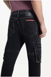 Calça Cargo Heavy Black 2001-Lav.Black C/ Luva