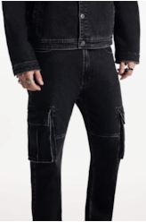 Calça Cargo Heavy Black 2001-Lav.Black C/ Luva