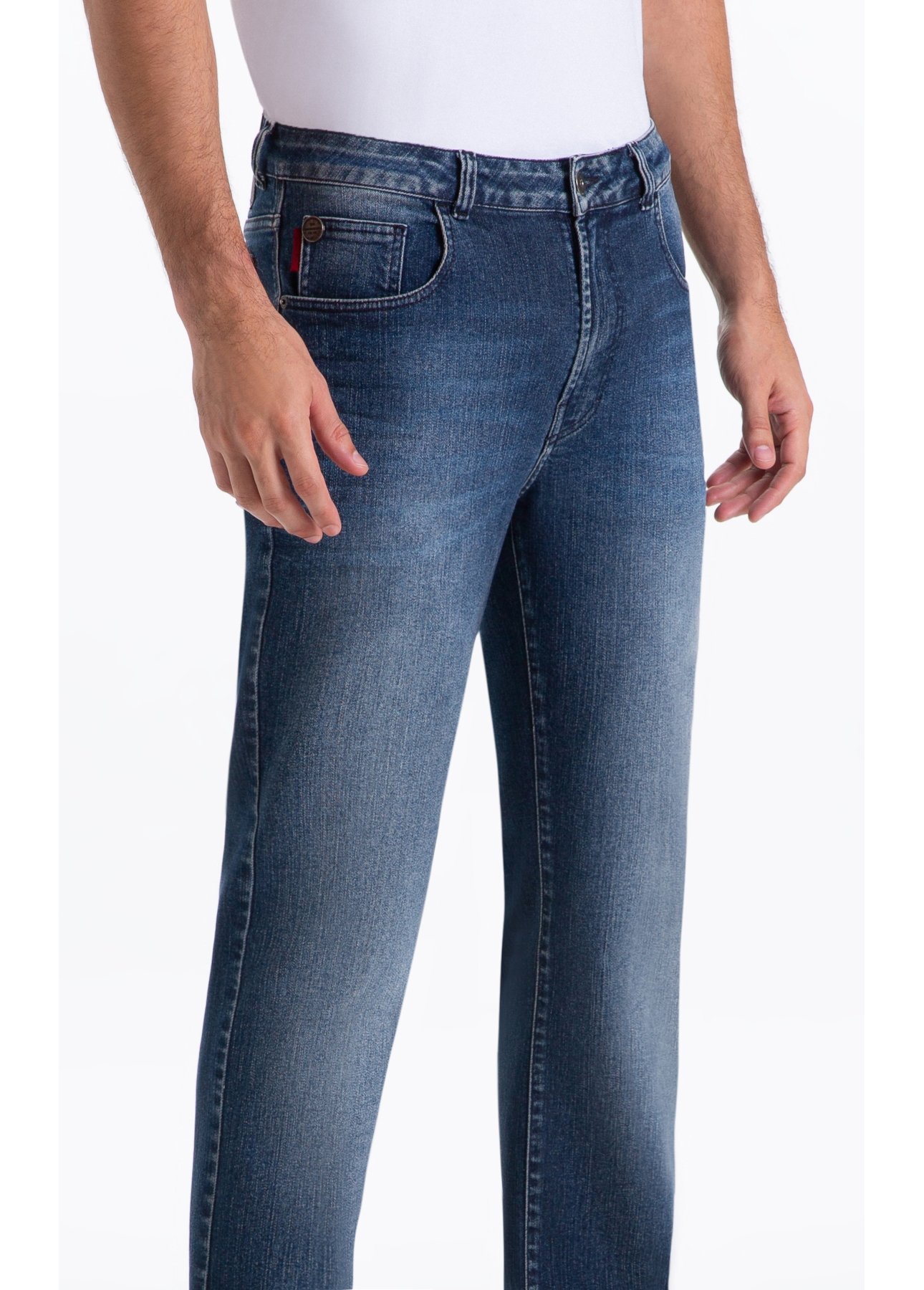 Calça Classic Denim Elastic Boot Cut Lav.Escuro