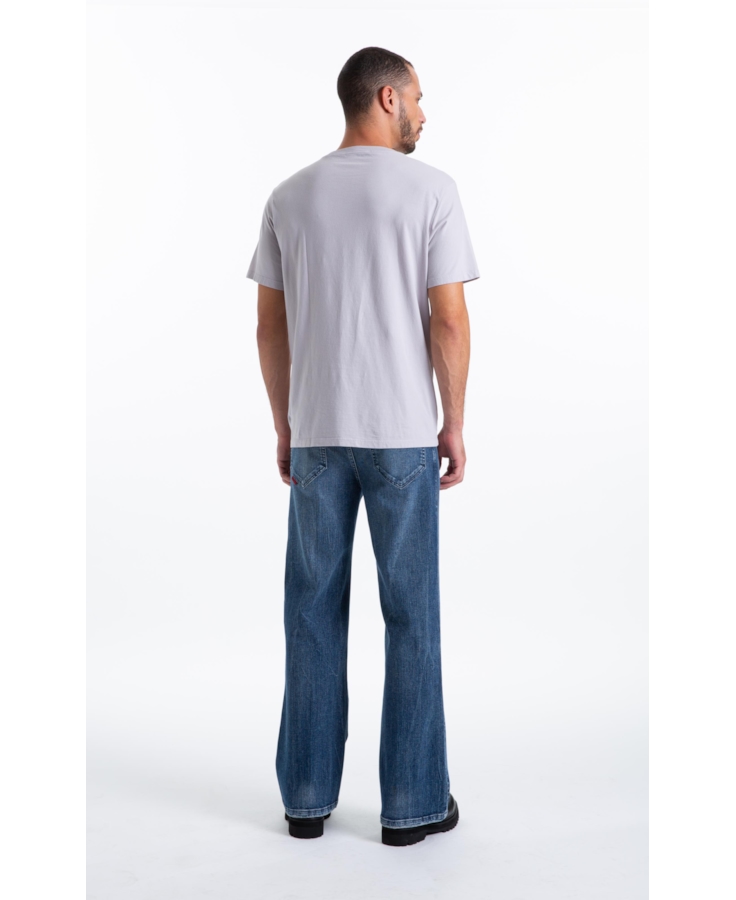 Calça Classic Denim Elastic Flare 5 Pockets 2154-Lav.Claro C/ Tie Dye