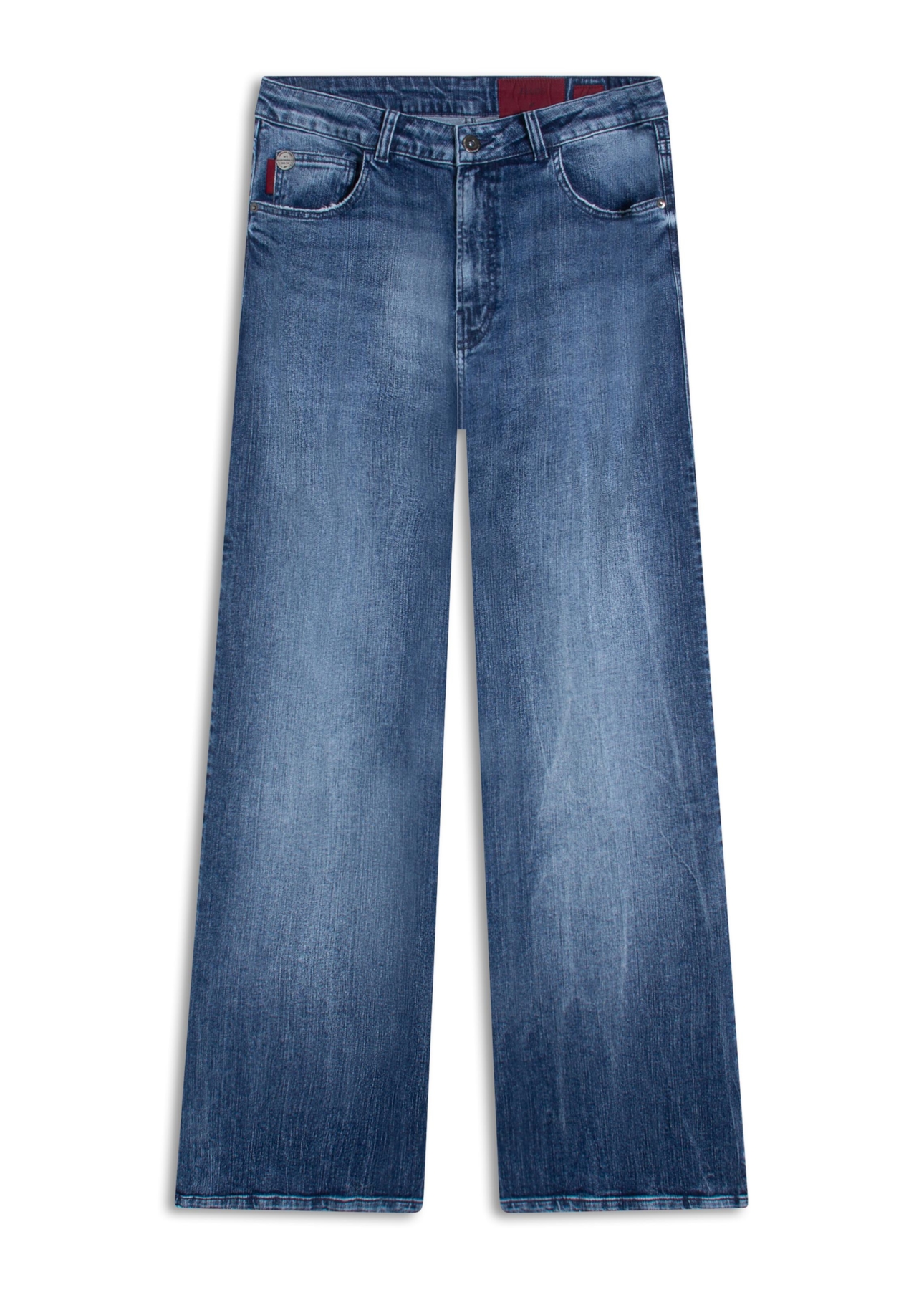 Calça Classic Denim Elastic Flare 5 Pockets 2154-Lav.Claro C/ Tie Dye