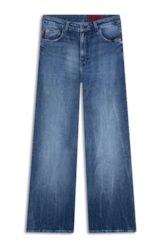 Calça Classic Denim Elastic Flare 5 Pockets 2154-Lav.Claro C/ Tie Dye