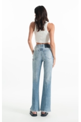 Calça Classic Denim Elastic Flare Lav.Claro