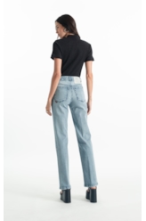 Calça Classic Denim Elastic Reta Lav.Claro
