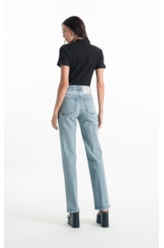 Calça Classic Denim Elastic Reta Lav.Claro