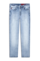 Calça Classic Denim Elastic Slim 5 Pockets Lav.Claro C/ Pincelado