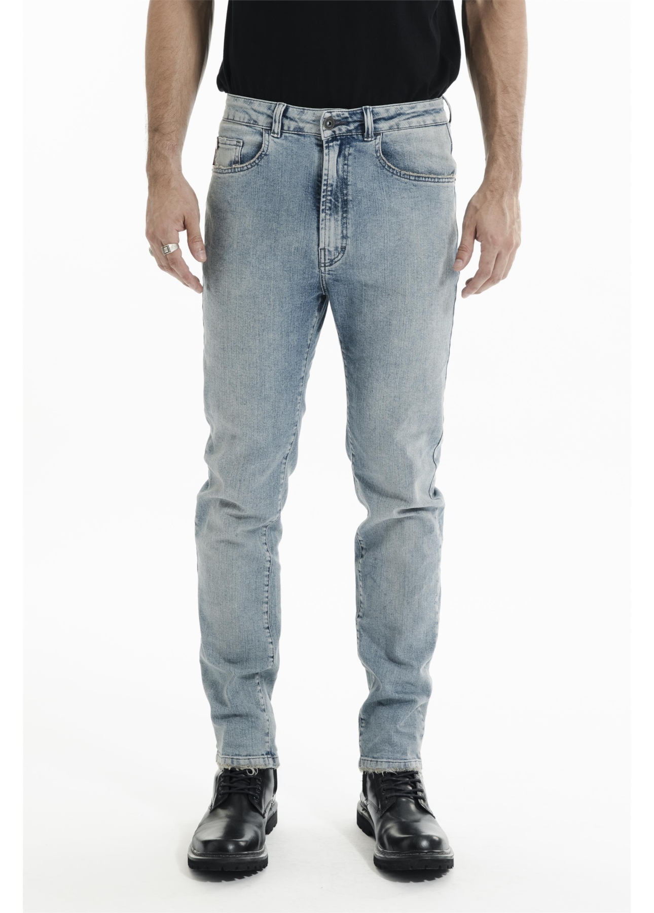 Calça Classic Denim Elastic Slim Lav.Delave Com  Matiz