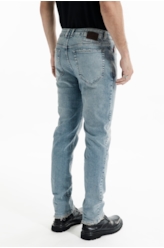 Calça Classic Denim Elastic Slim Lav.Delave Com  Matiz