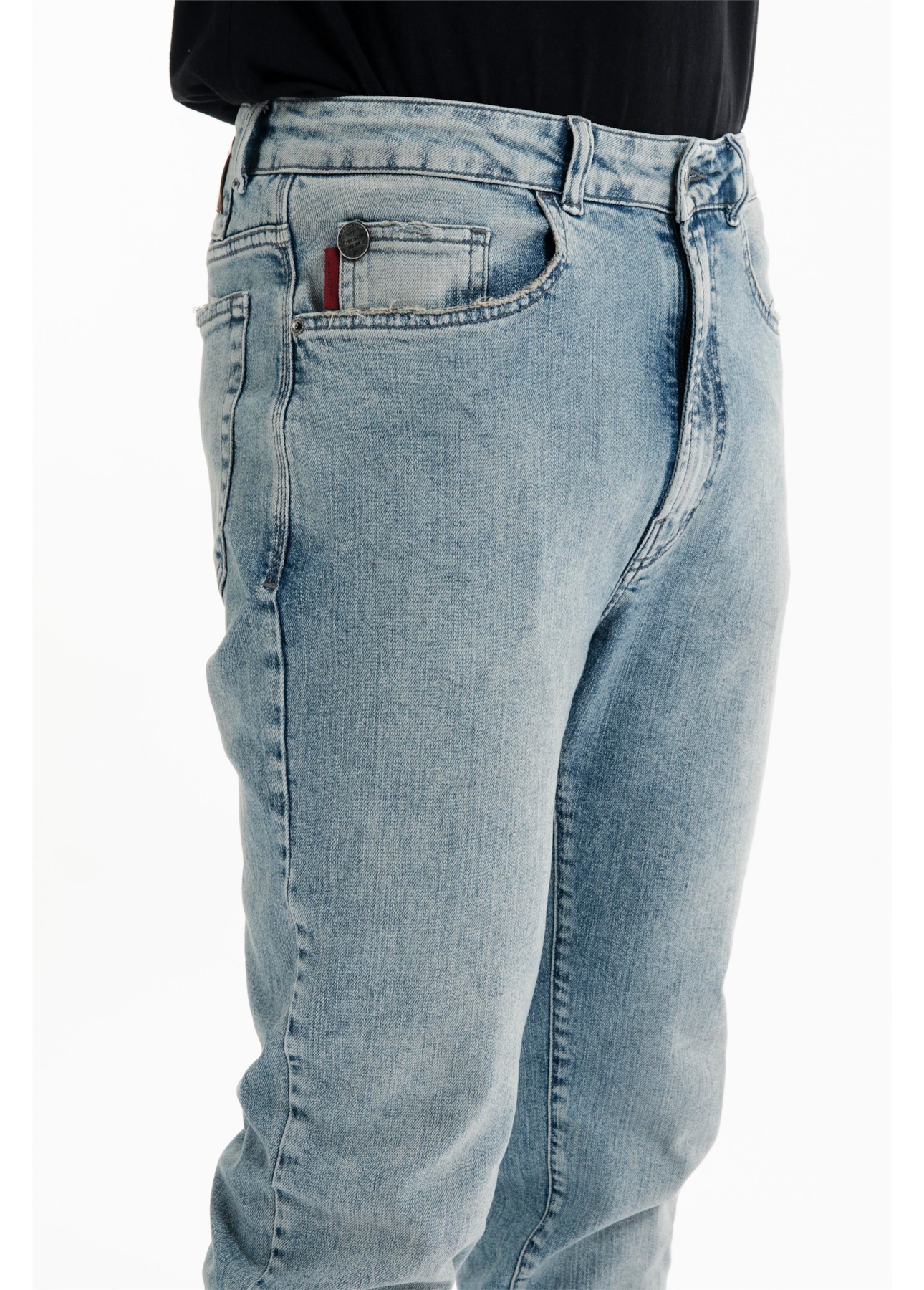 Calça Classic Denim Elastic Slim Lav.Delave Com  Matiz