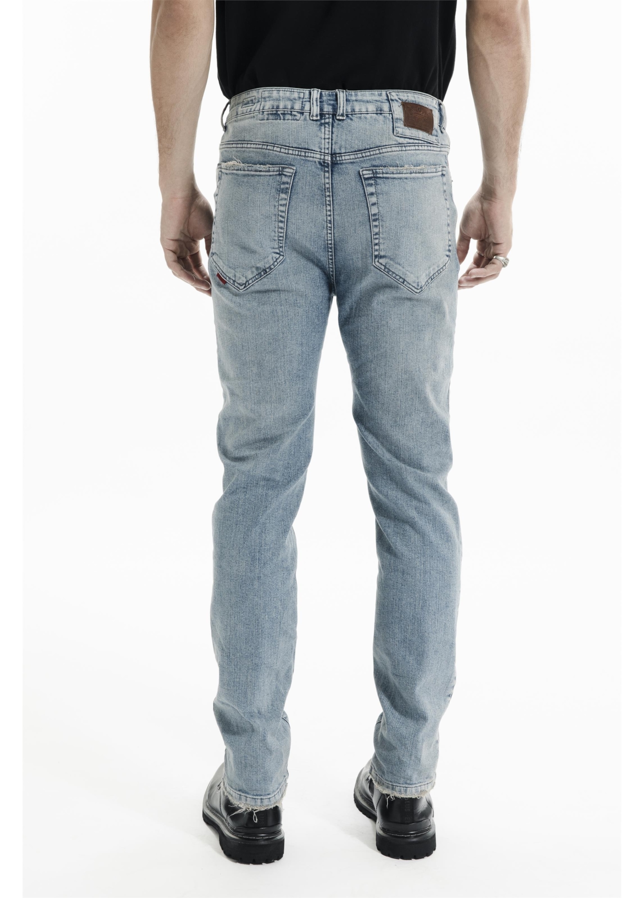 Calça Classic Denim Elastic Slim Lav.Delave Com  Matiz