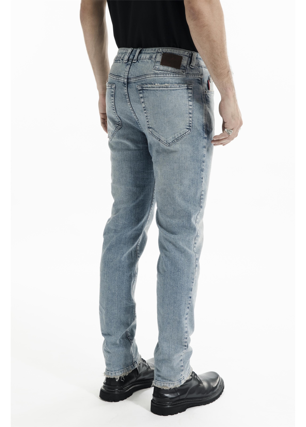 Calça Classic Denim Elastic Slim Lav.Delave Com  Matiz