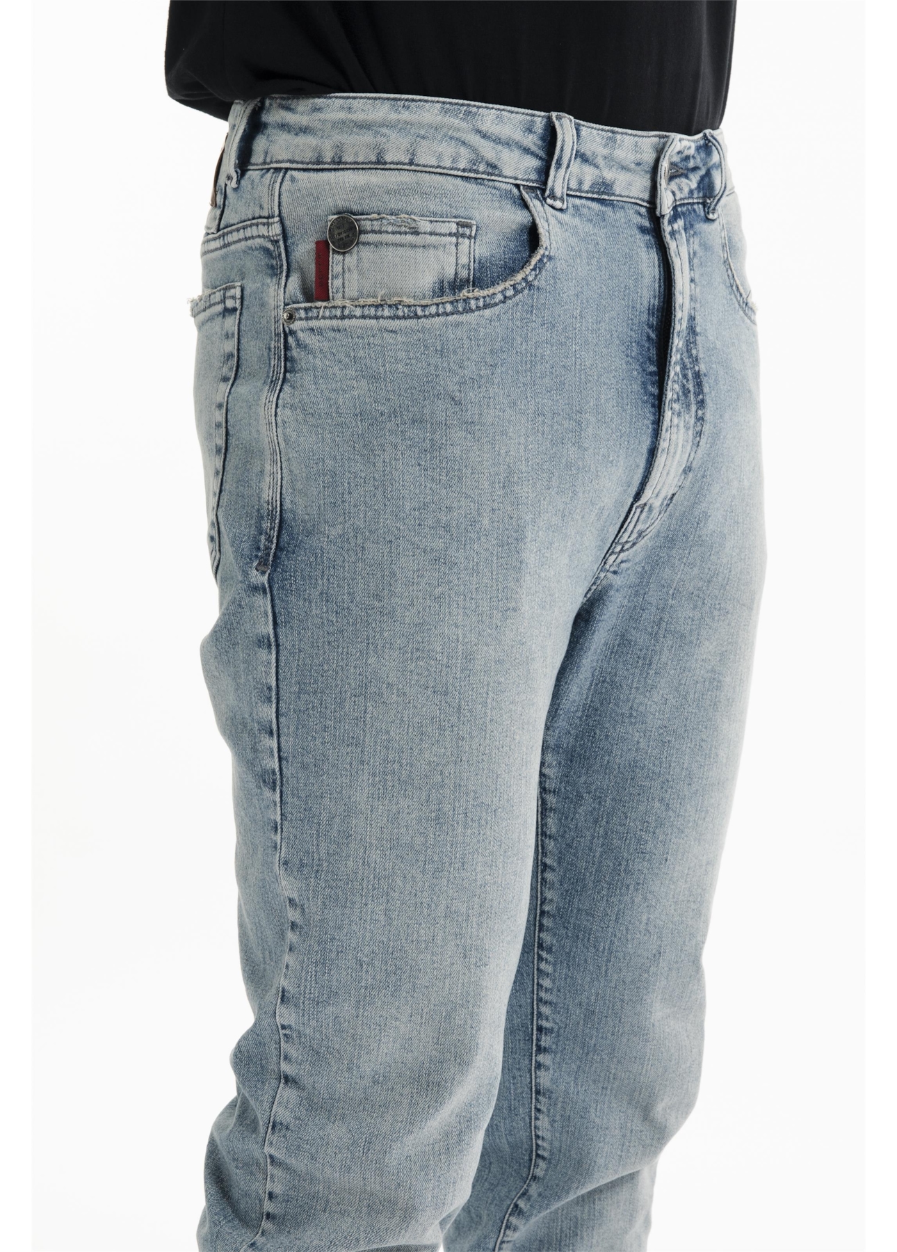 Calça Classic Denim Elastic Slim Lav.Delave Com  Matiz