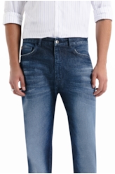 Calça Classic Denim Elastic Slim Lav.Escuro C/ Matiz