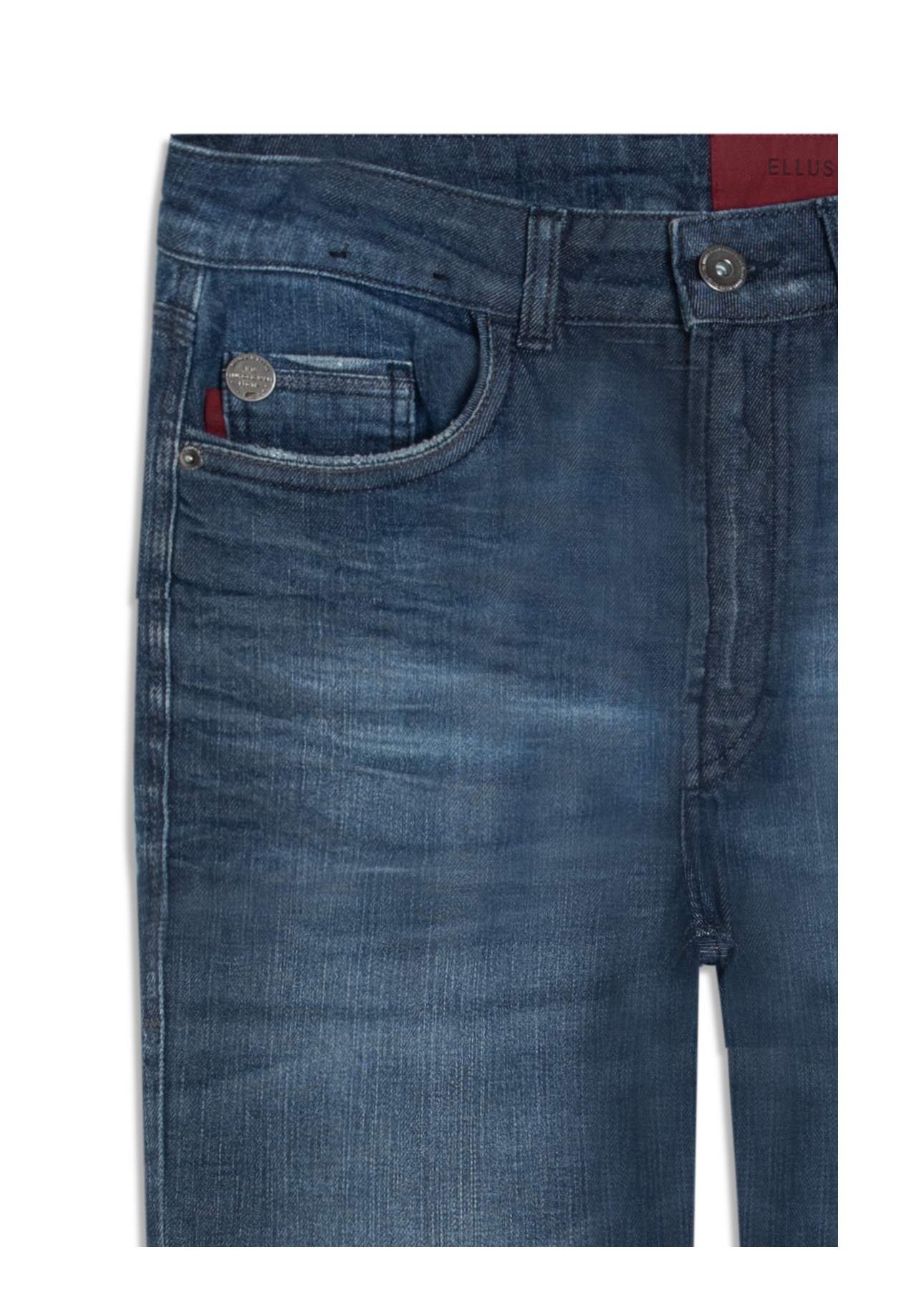 Calça Classic Denim Elastic Slim Lav.Escuro C/ Matiz