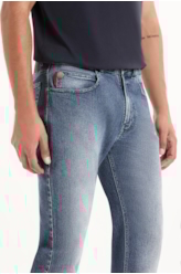 Calça Classic Denim Elastic Slim Lav.Medio