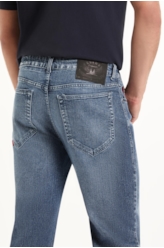 Calça Classic Denim Elastic Slim Lav.Medio