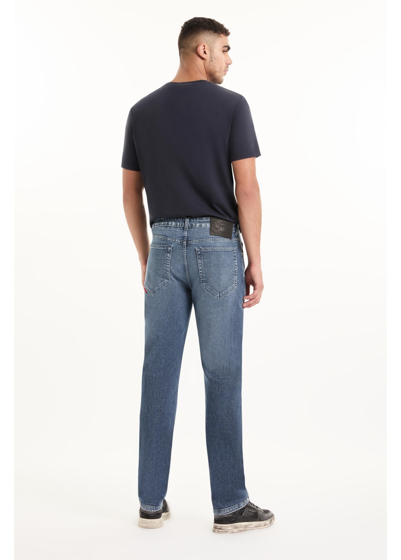 Calça Classic Denim Elastic Slim Lav.Medio