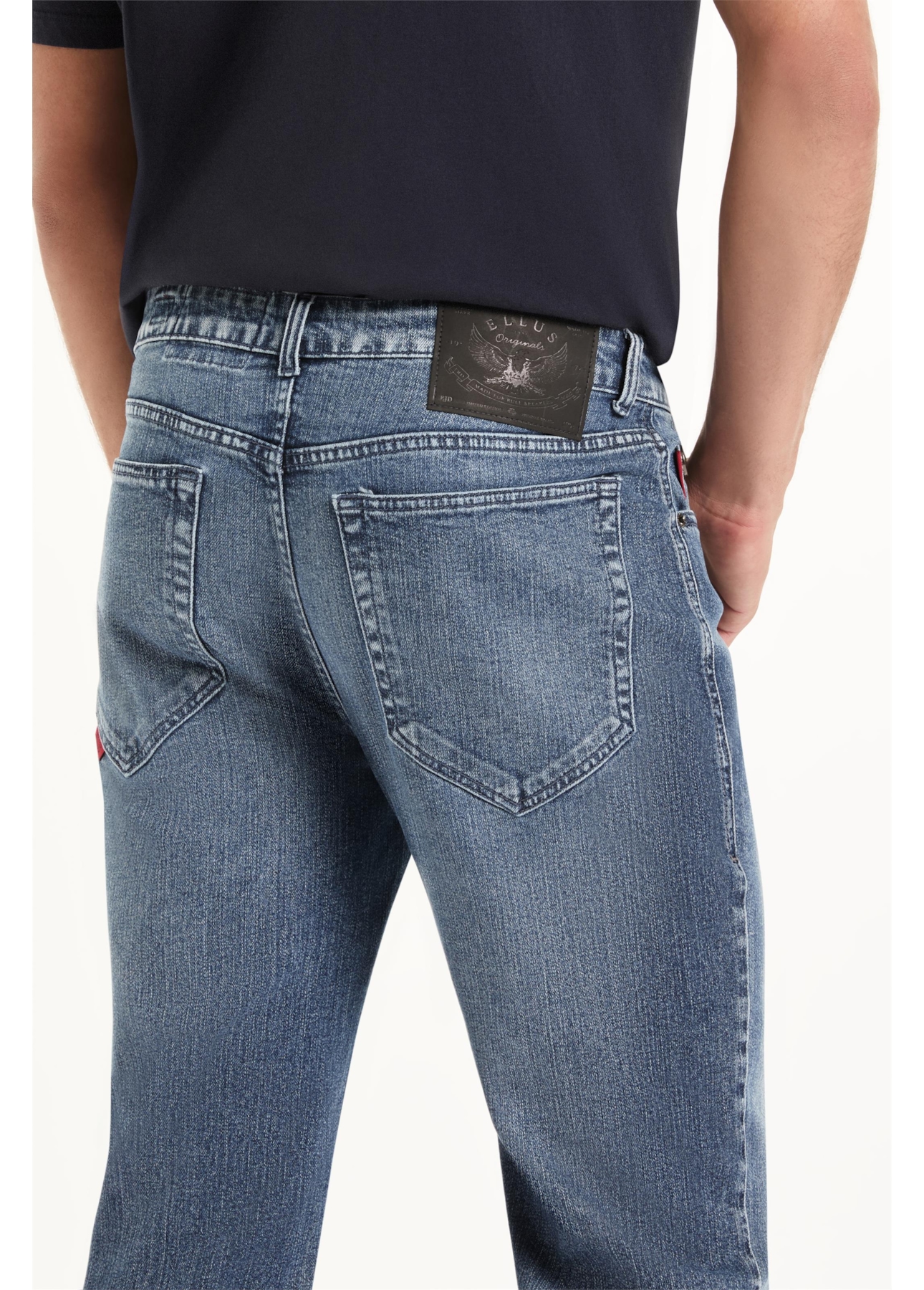 Calça Classic Denim Elastic Slim Lav.Medio