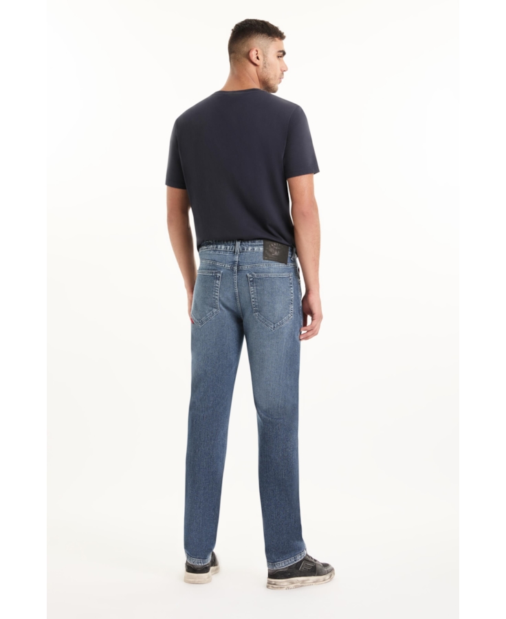 Calça Classic Denim Elastic Slim Lav.Medio