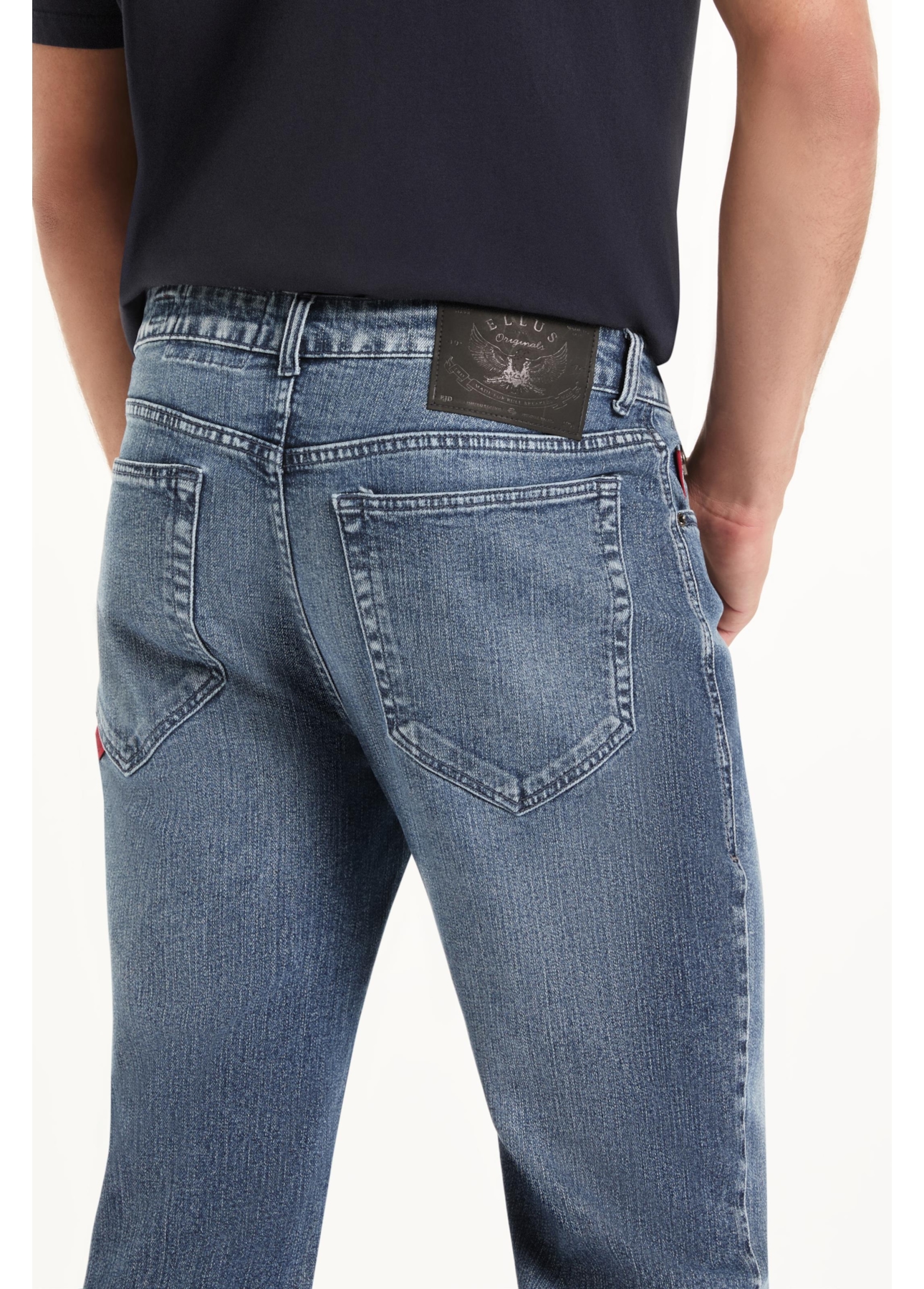 Calça Classic Denim Elastic Slim Lav.Medio
