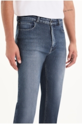 Calça Classic Denim Elastic Straight Lav.Escuro