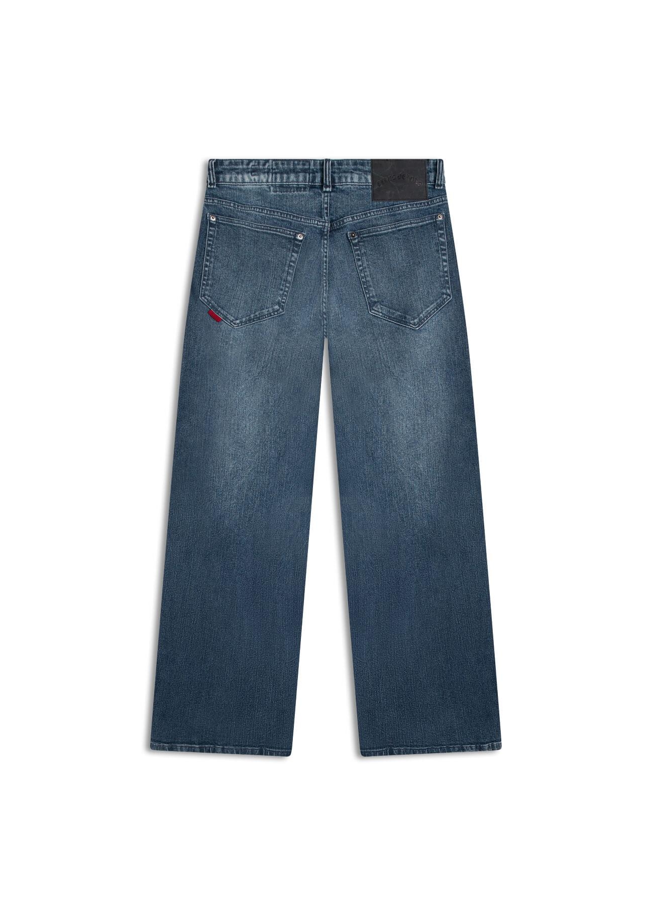 Calça Classic Denim Elastic Wide Leg 2096-Lav.Medio C/ Used