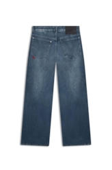 Calça Classic Denim Elastic Wide Leg 2096-Lav.Medio C/ Used