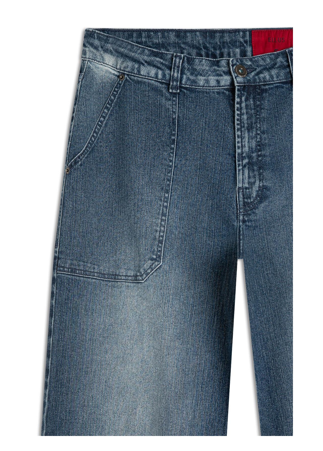 Calça Classic Denim Elastic Wide Leg 2096-Lav.Medio C/ Used