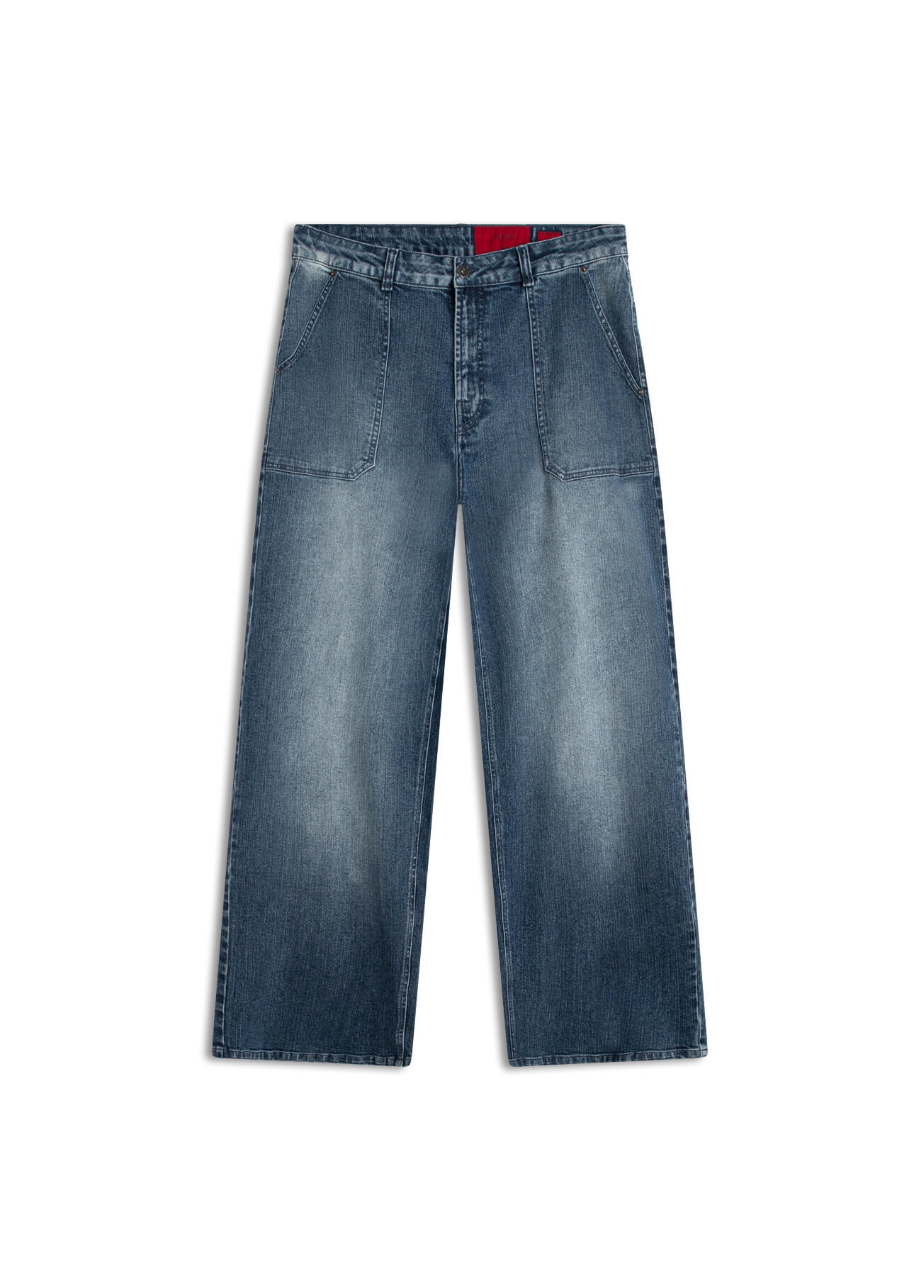 Calça Classic Denim Elastic Wide Leg 2096-Lav.Medio C/ Used