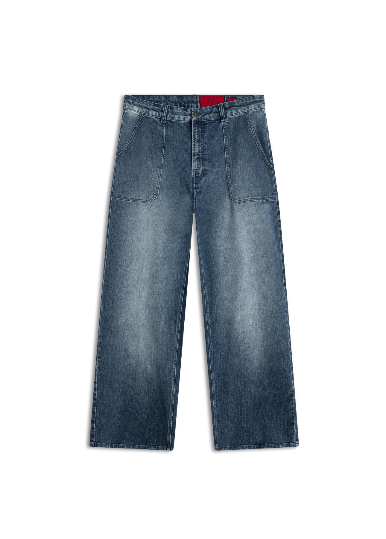 Calça Classic Denim Elastic Wide Leg 2096-Lav.Medio C/ Used