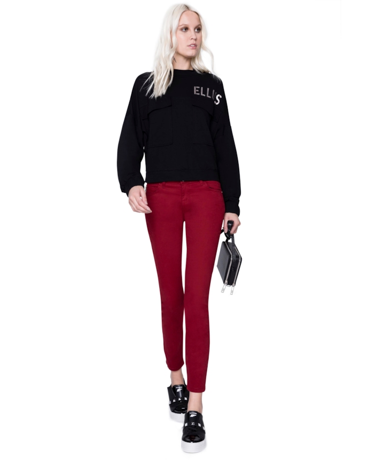 Calça Classic Skinny Light Dark Wine