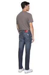 Calça Classic Stefan Slim 615 Lav.Escuro C/Peq.Puid