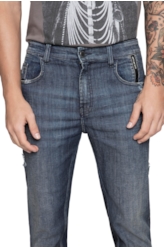 Calça Classic Stefan Slim 615 Lav.Escuro C/Peq.Puid