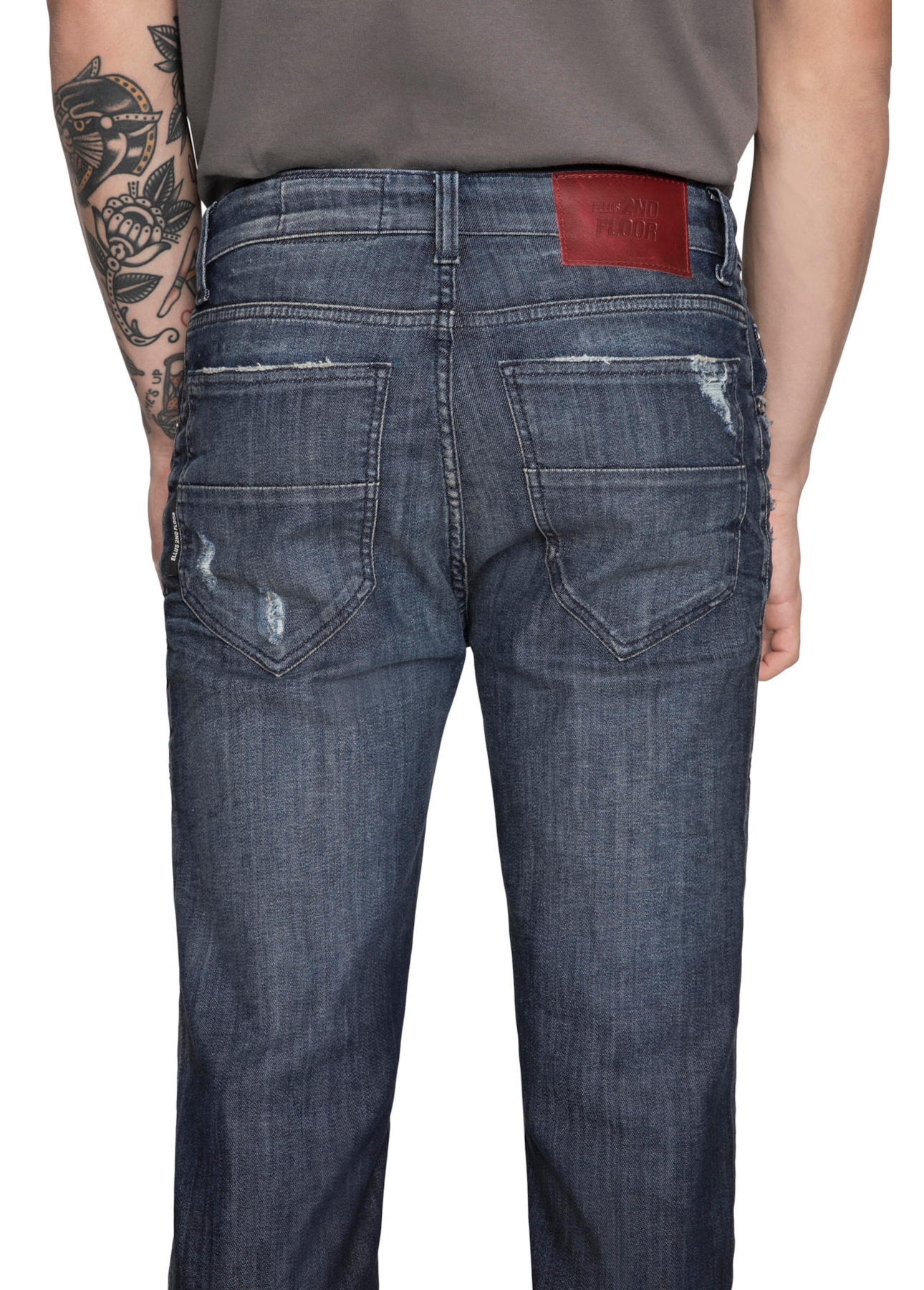 Calça Classic Stefan Slim 615 Lav.Escuro C/Peq.Puid
